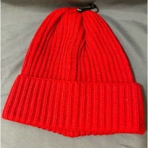 Knittted Red Winter Beanie